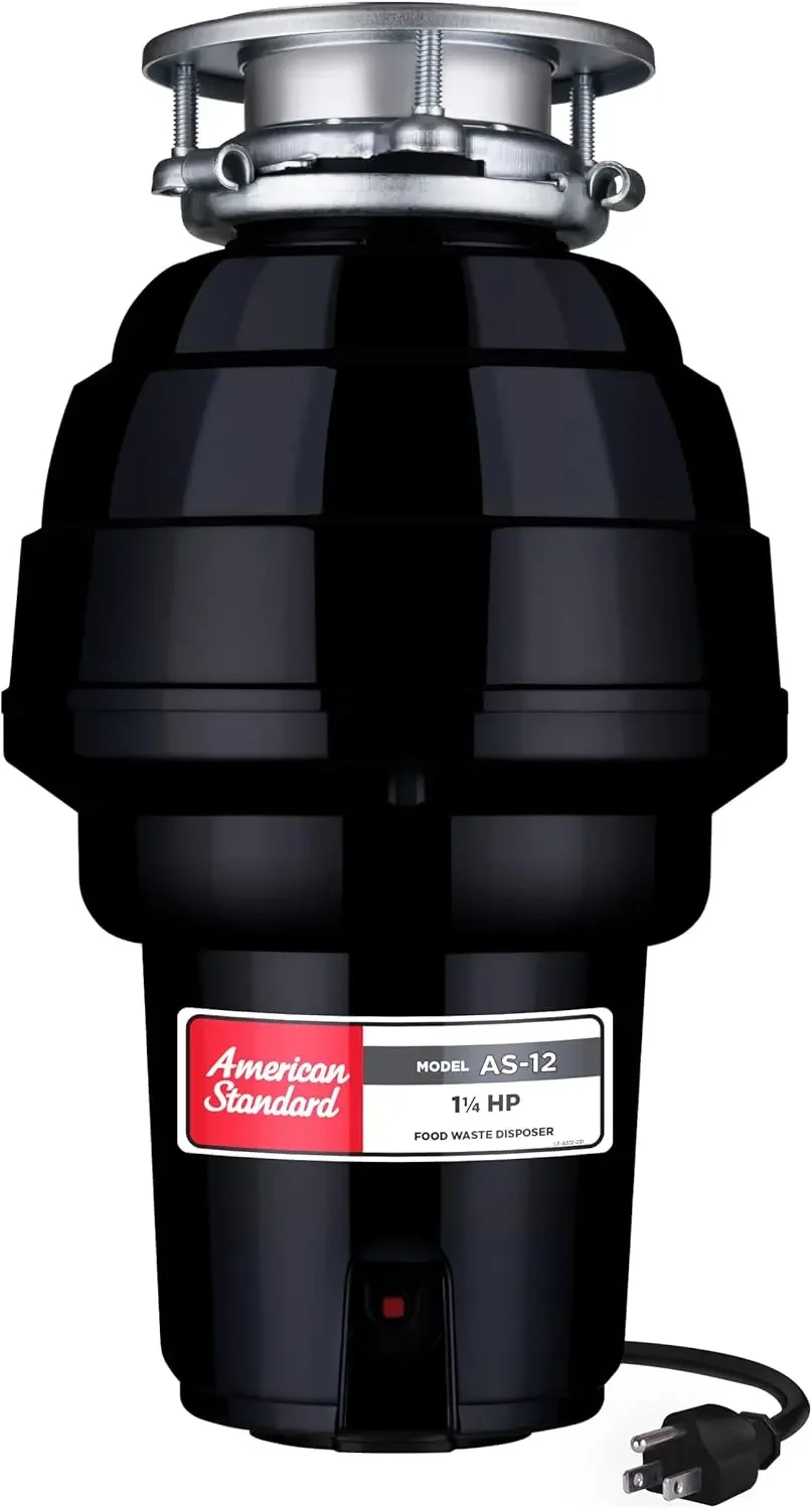 Standard 10-US-AS-12 Garbage Disposer, 1.25 HP, Black