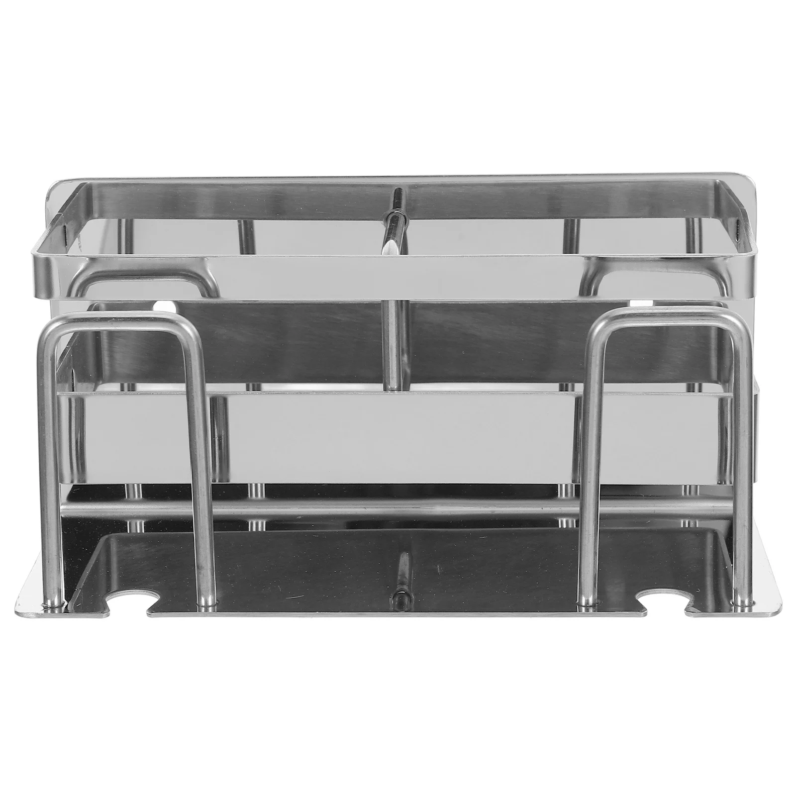 

Bathroom Wall Hanging Stand Stainless Steel Toothbrush Holder No Drill Needed Easy Install Multi-Functional Organizer