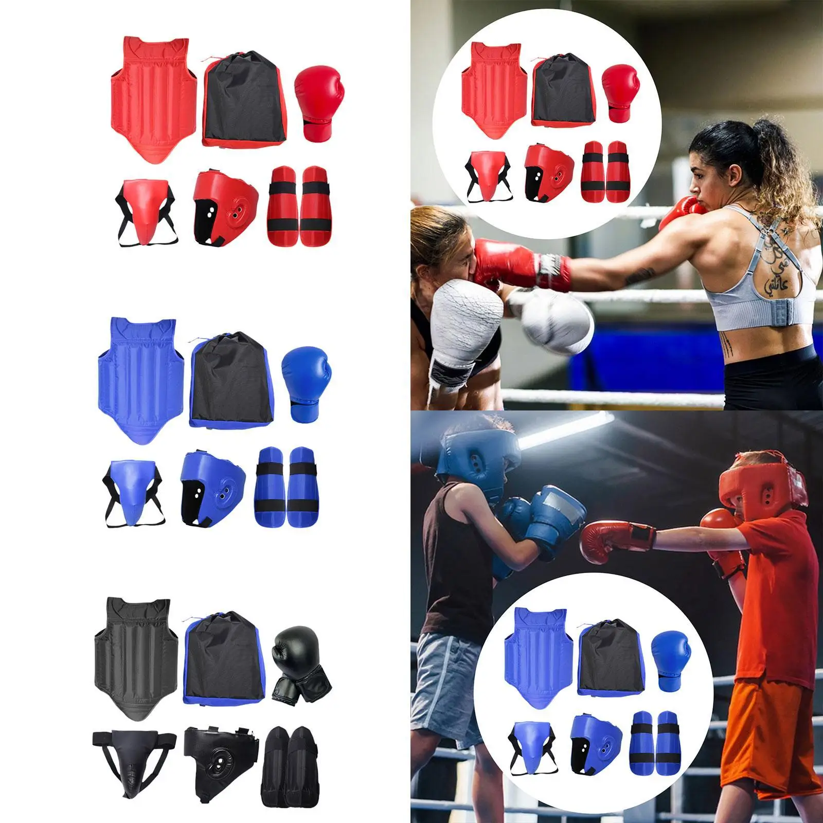 

Taekwondo Sparring Gear for Men and Women Set for Muay Thai Grappling Karate