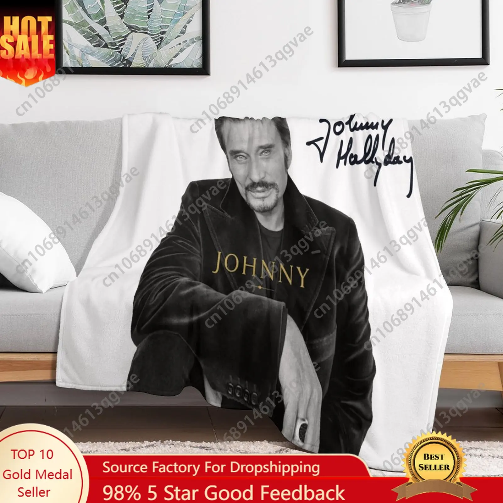

Johnny Hallyday Flannel Blankets Are Soft Comfortable and Warm Perfect for Winter Naps Homes Offices Travel Camping and More