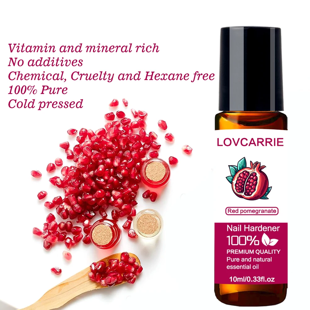 1 PCS Essential Oil Red Pomegranate Seed Oil for Nails Skin Body Hair Care Moisturizer Nail Hardener Manicure Treatment Liquid