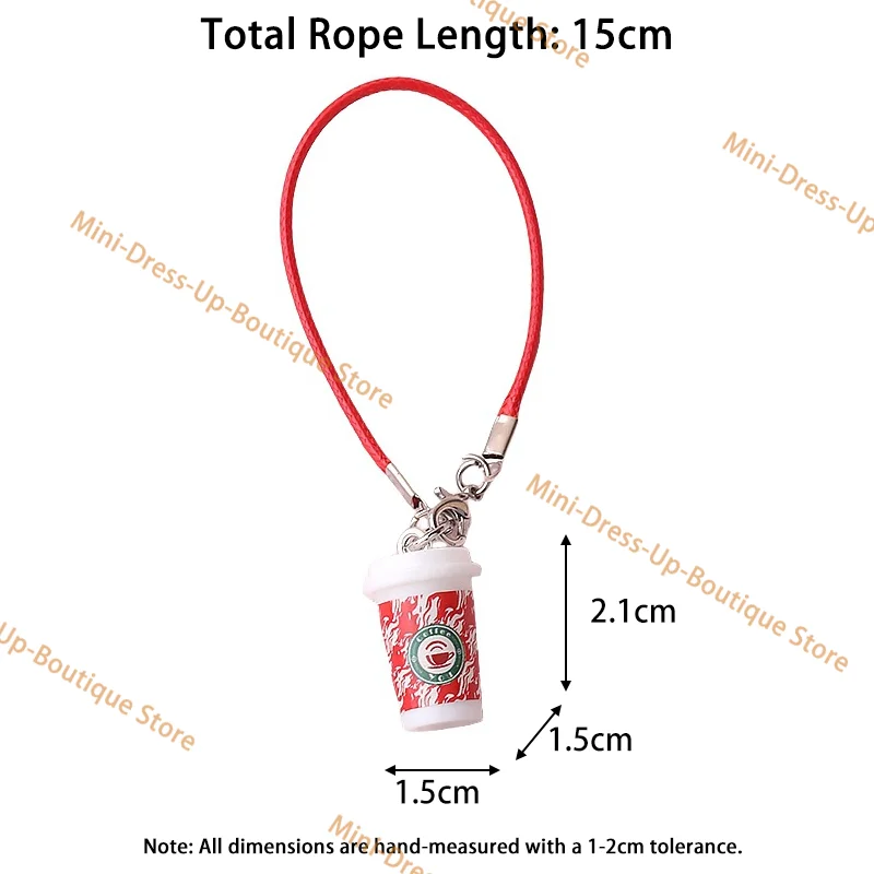 15-17cm 귀여운 봉제 인형 미니 밀크티 컵 펜던트 사랑스러운 음료 액세서리 및 패셔너블한 V1/V2/V3 모델 선물 세트