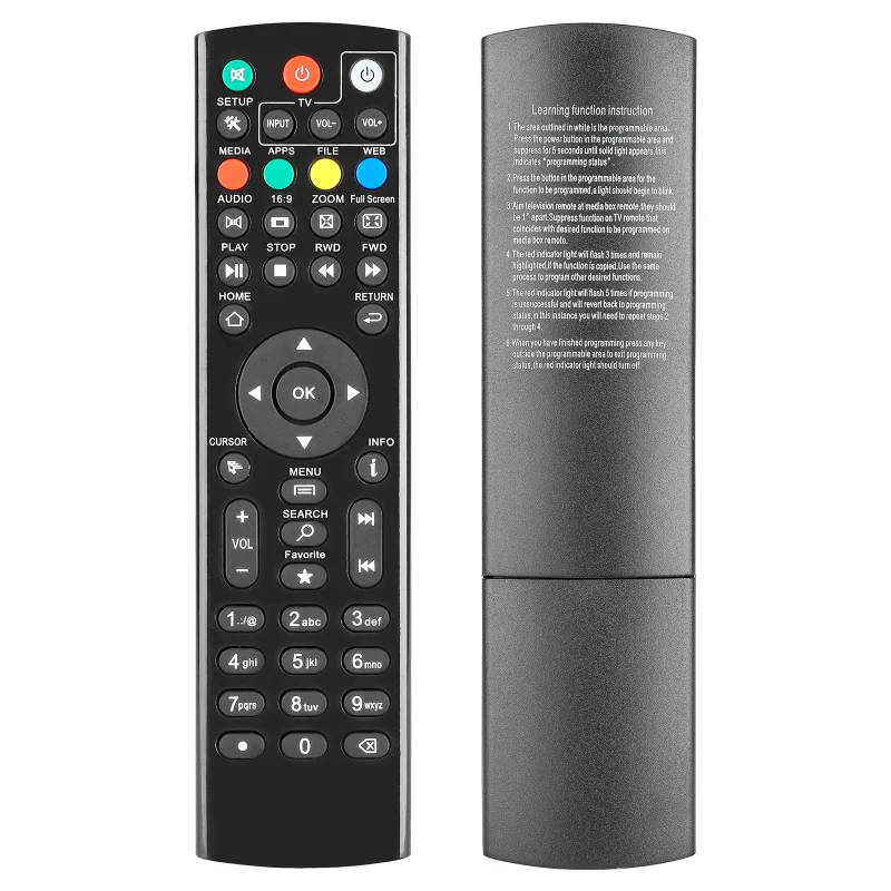 

Universal Super Remote Control - Compatible with Super Box S1, S2, S3, S4, S5 Pro, S5, S6 Max, S6 Ultra, and Q1, Elite II
