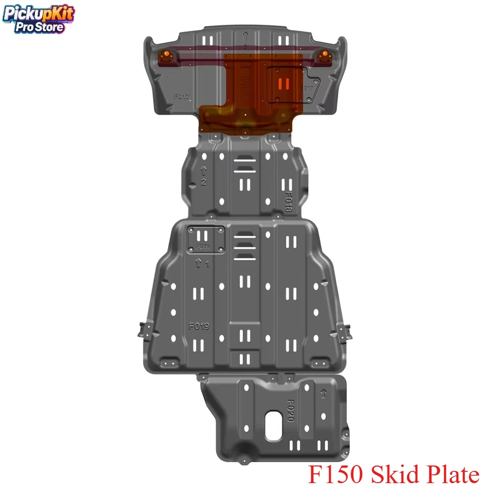 

F150 2015-2025 Offroad Skid Plate – 6MM Steel Engine Tank Underbody Guard