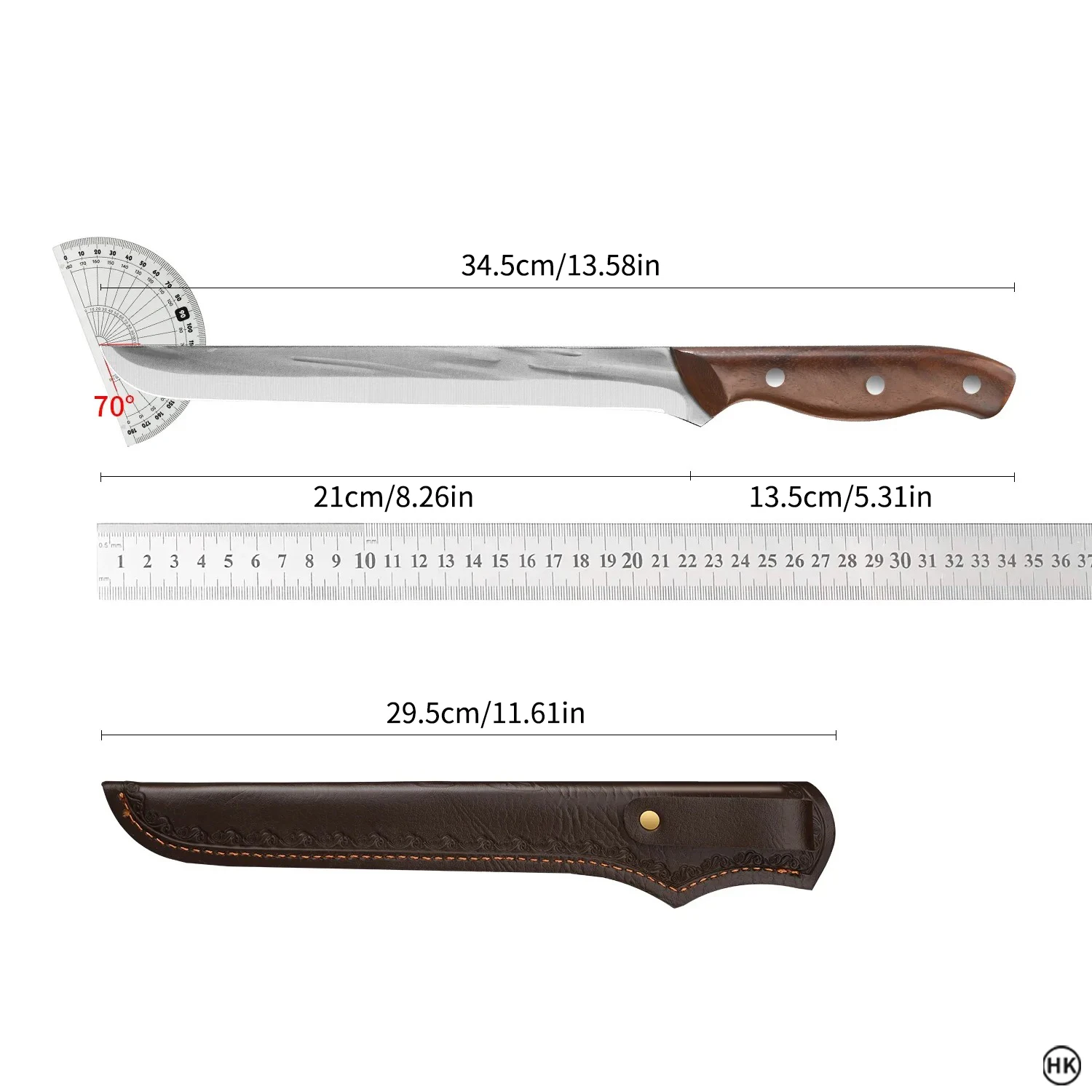 PLYS-Forged multifunctional kitchen knife household fruit shaving boning meat cutting high-grade with sheath small kitchen knife