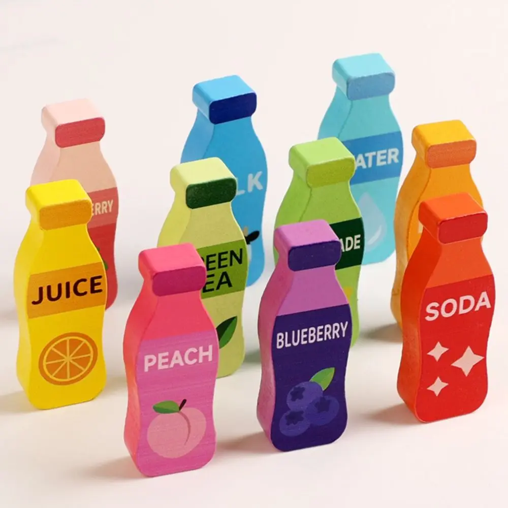 Creative Bottle Thinking Game Beverage Theme Logical Thinking Memory Match Game Color Recognition Innovative Thinking