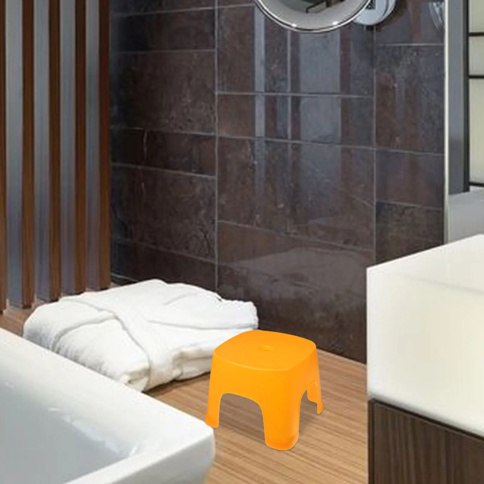 البلاستيك القدم البراز المرحاض خطوة البراز الحمام يخطو مسند القدمين نونسليب مسند القدمين للبالغين أطفال طفل الحمام خطوة #6