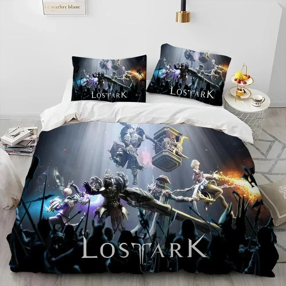 3D Lost ARK Game Gamer Cartoon Comforter Bedding Set,Duvet Cover Bed Set Quilt Cover Pillowcase,king Queen Size Bedding Set Kids