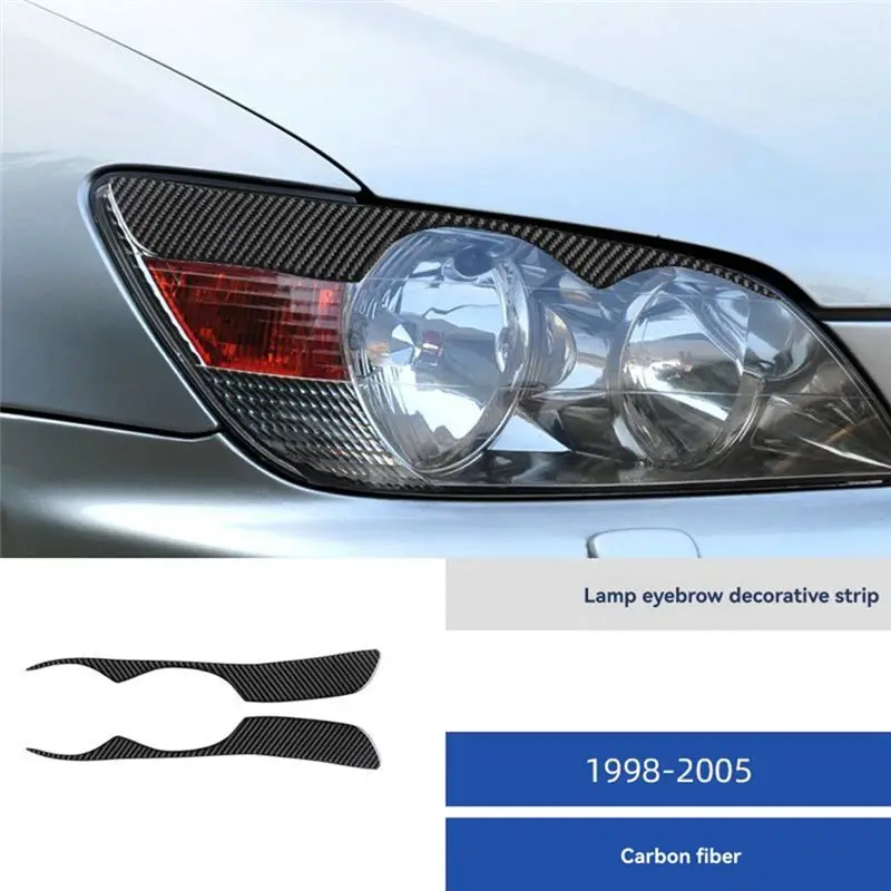 M50K-Headlight Eyelid Eyebrow Trim Headlight Eyebrow Trim Headlight Eyebrow Trim For Lexus IS200 Black