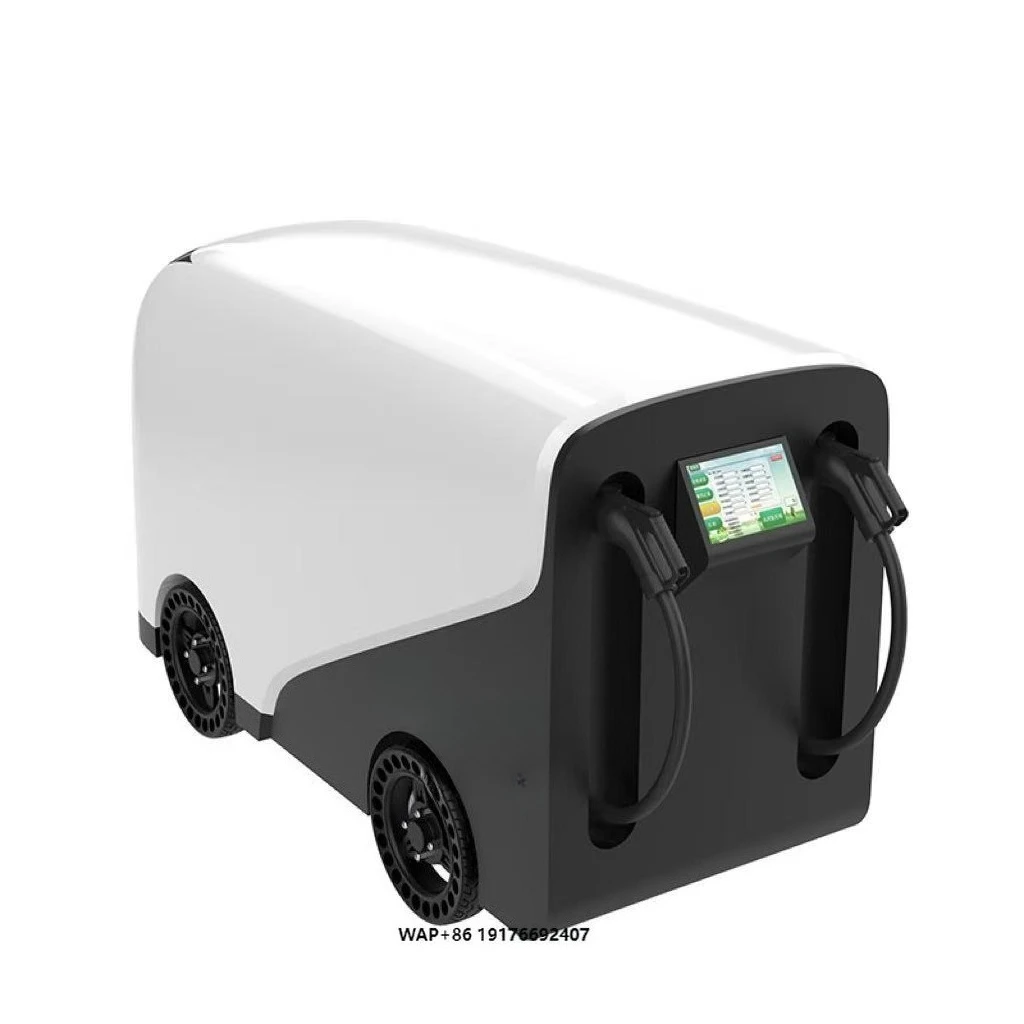 

Portable Mobile Charging Station with Wheels Convenient Car Charger Accessory