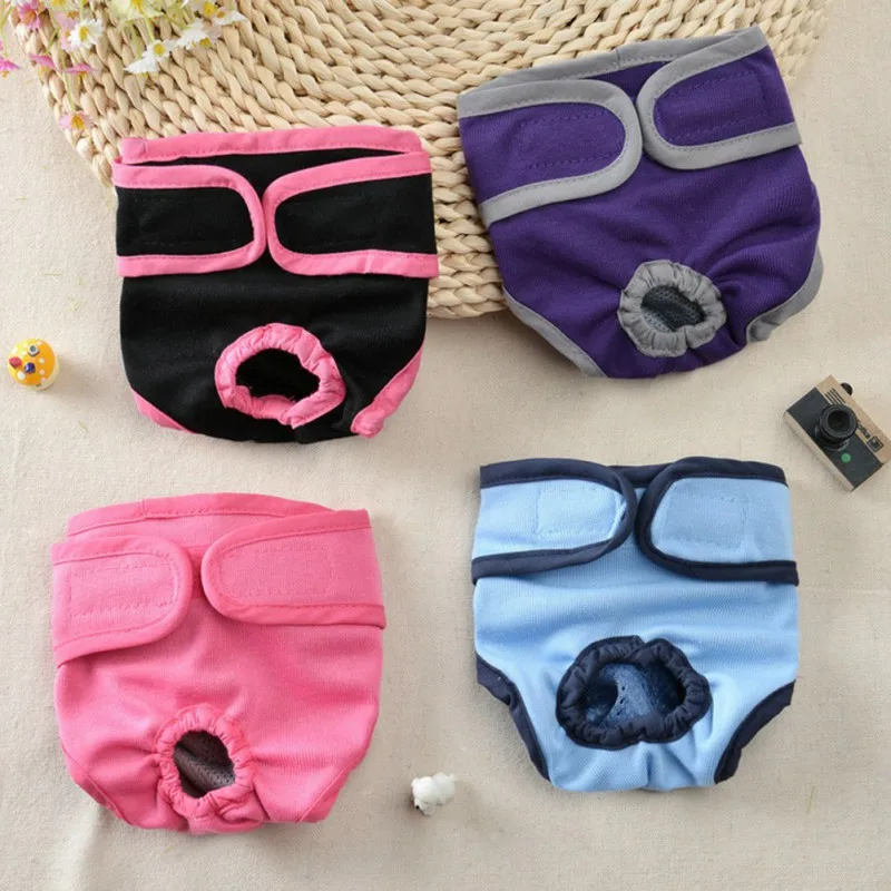 

Dog Physiological Pants Strong Water Absorption Dog Diaper Female and Male Dogs Panties Pet Anti-harassment Estrus Pantie Diaper