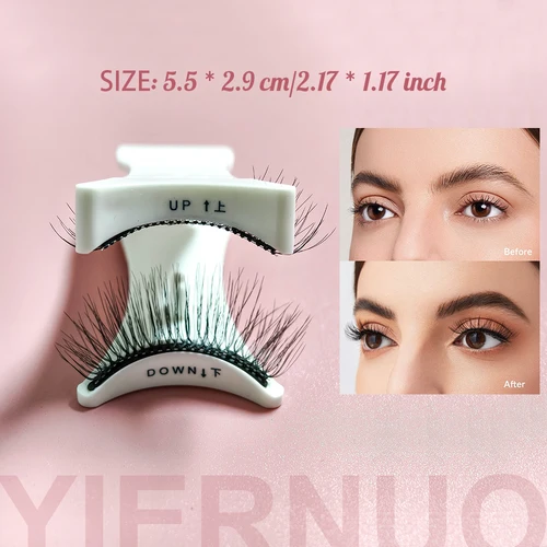 Imagen 2 del producto Pinzas para pestañas postizas, rizador, herramientas de maquillaje, aplicador de extensión de pestañas magnético profesional, 1 Uds.