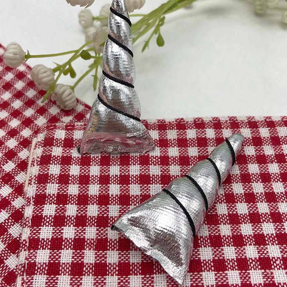 8Pcs Unicorn Horn Headwear DIY Accessories Party Hair Decor Dancing Costume Clothes Decoration DIY Accessory