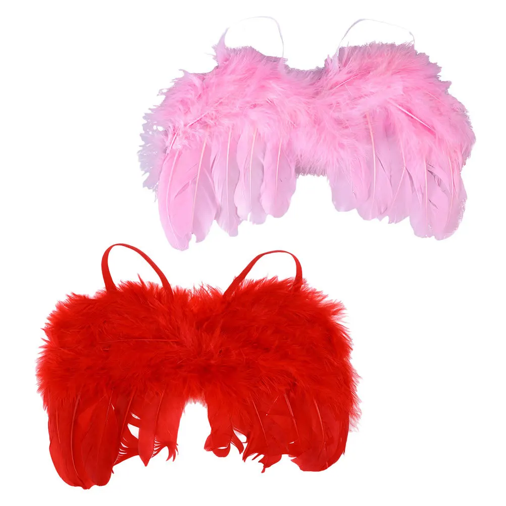 2 قطعة أجنحة الطفل تأثيري الملاك الدعائم مشرق اللون لينة خفيفة الوزن الوليد التقطت الصور الزي الرضع الجناح