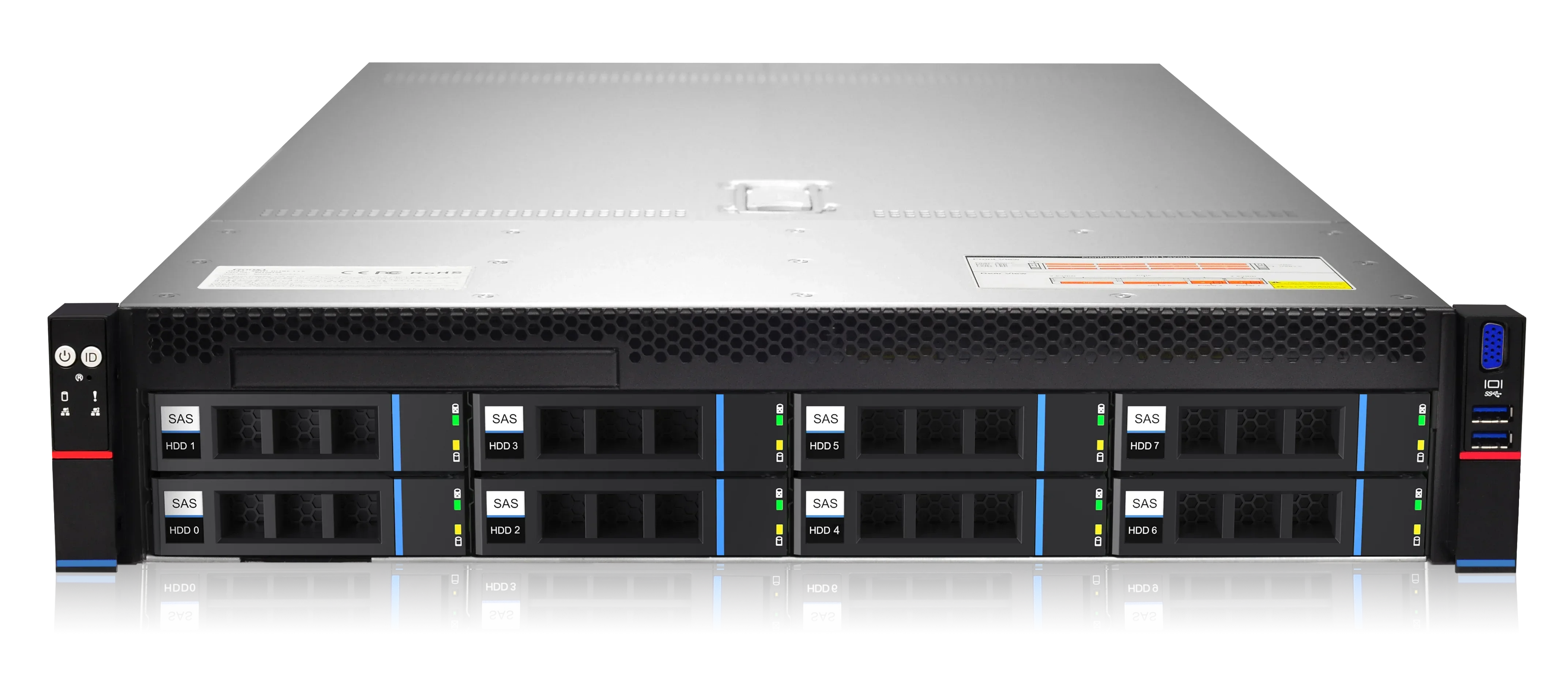 Factory Direct Sale 2U 8 HDD Bays Storage Server With Intel Xeon Scalable CPU (Skylake)