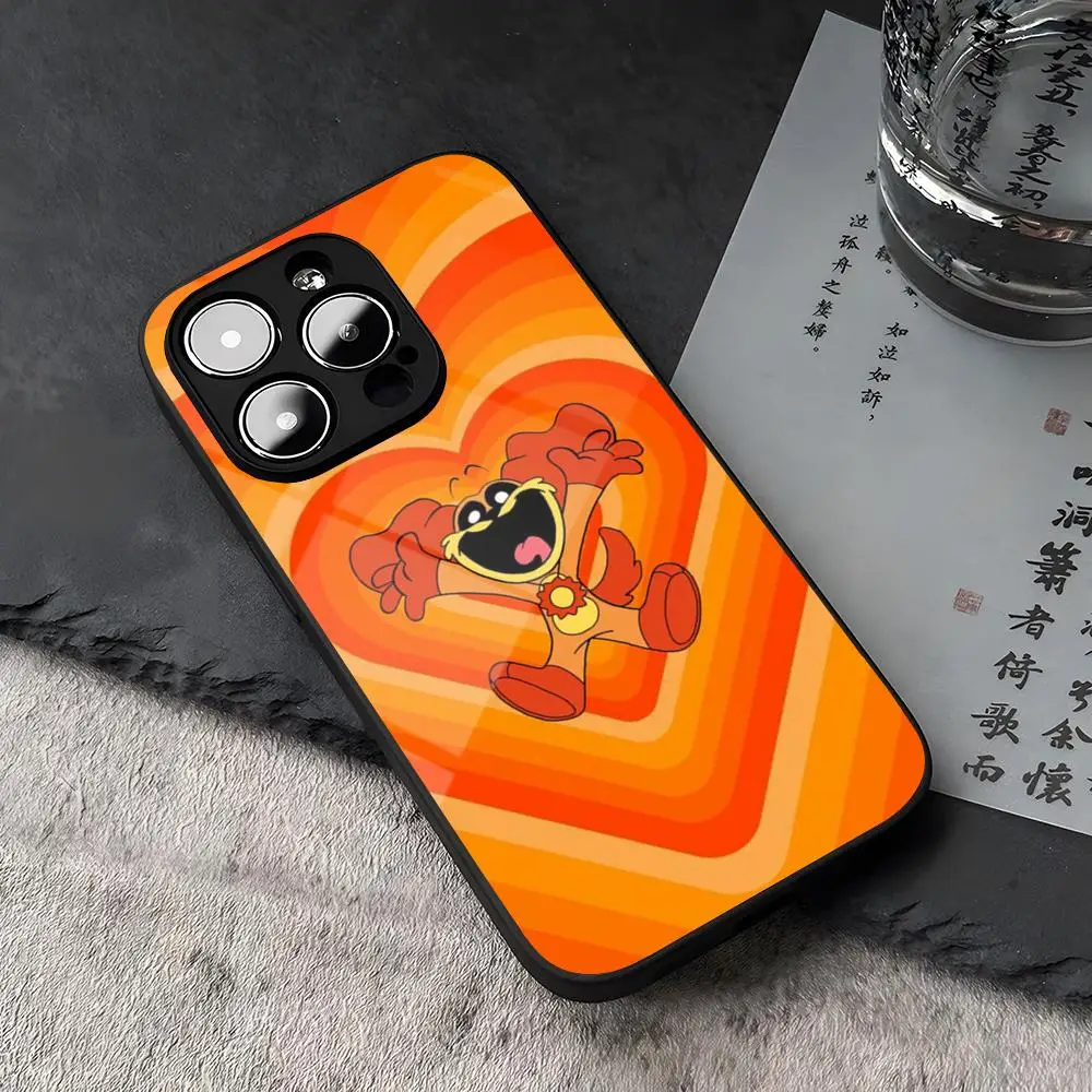 Catnap and D-Dogday Cute Phone Case For iPhone 15 13 14 16 12 11 Pro XS Max Plus Mini X XR SE2020 Tempered Glass Coque