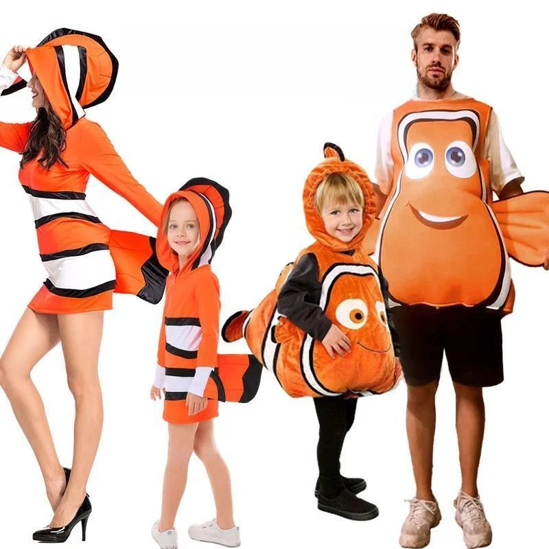 ชุดคอสเพลย์ตัวตลกการ์ตูน ชุดแฟนซีธีมสัตว์ทะเลสำหรับผู้ใหญ่ วัสดุโพลีเอสเตอร์ สไตล์จีนดั้งเดิม
