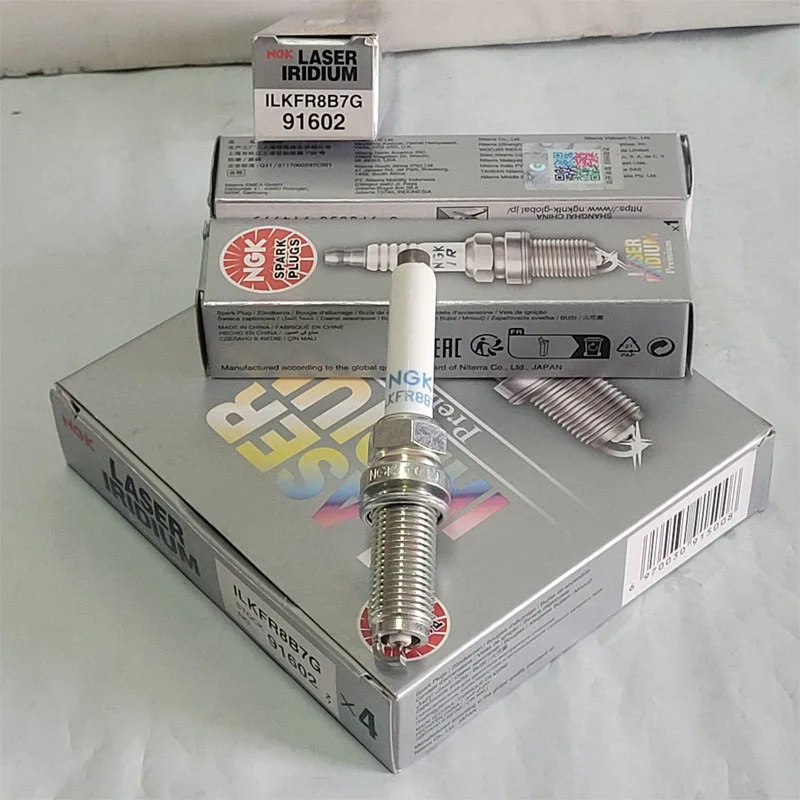 4Pcs Original NGK ILKFR8B7G 91602 Spark Plug Iridium Platinum For Geely Monjaro Emgrand GS GT Coolray Lynkco 02 03 Lynk Co 1.5T