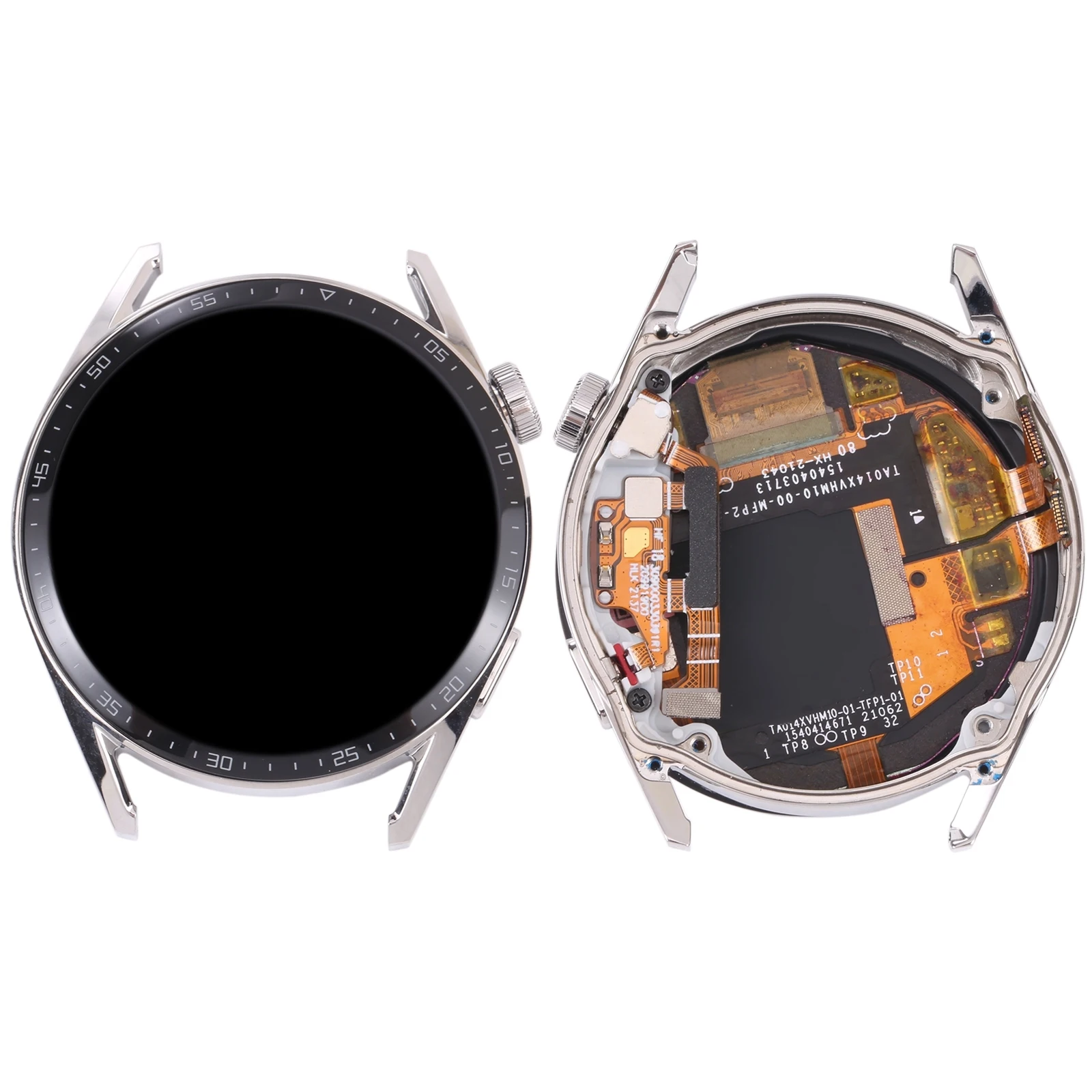 Dual Cable Edition LCD Screen and Digitizer Full Assembly With Frame for Huawei Watch GT 3 46mm JPT-B19