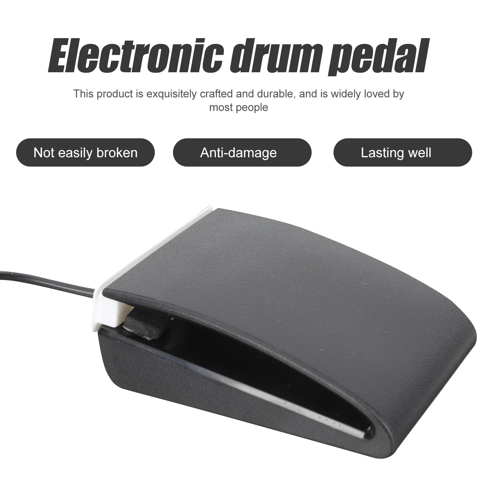 Electronic Drum Abs Material Sustain Pedal Electric Piano Accessory for Electric Piano Keyboard Accessory Wear Resistant