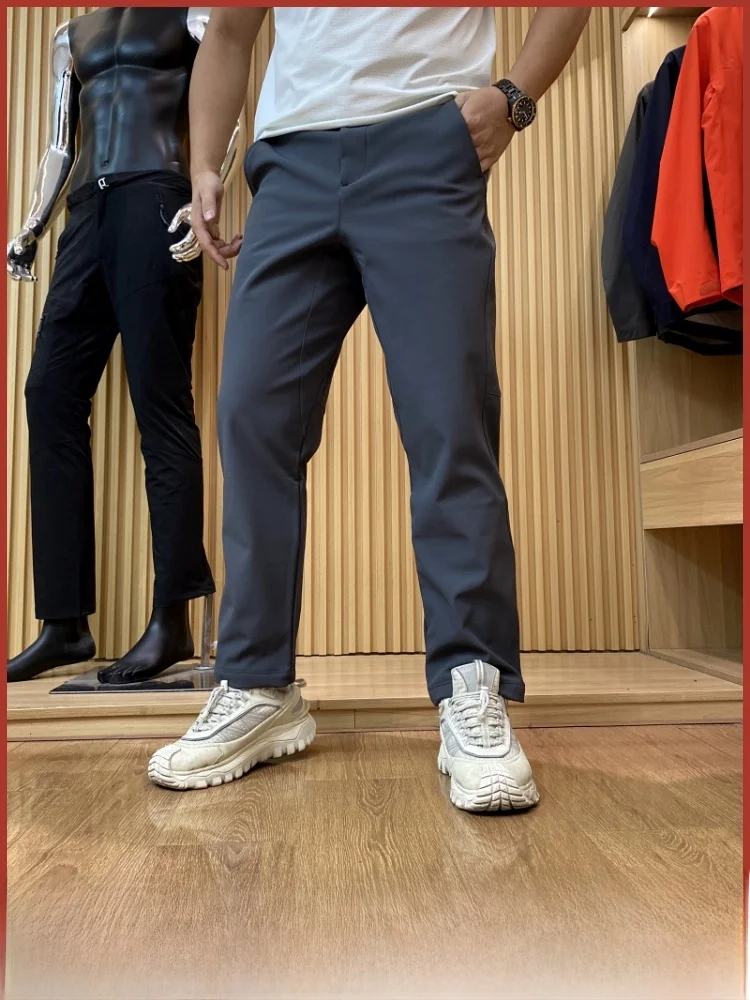 

Outdoor Commuting Men's Windproof Warm Straight Leg Soft ell Casual Pants Water Resistant Tech Faion Urban Sle