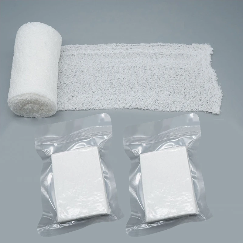 Sterile Compressed Emergency Bandage Dressing Gauze Combat Hemostatic Emergency Trauma Soluble For Tactical First Aid