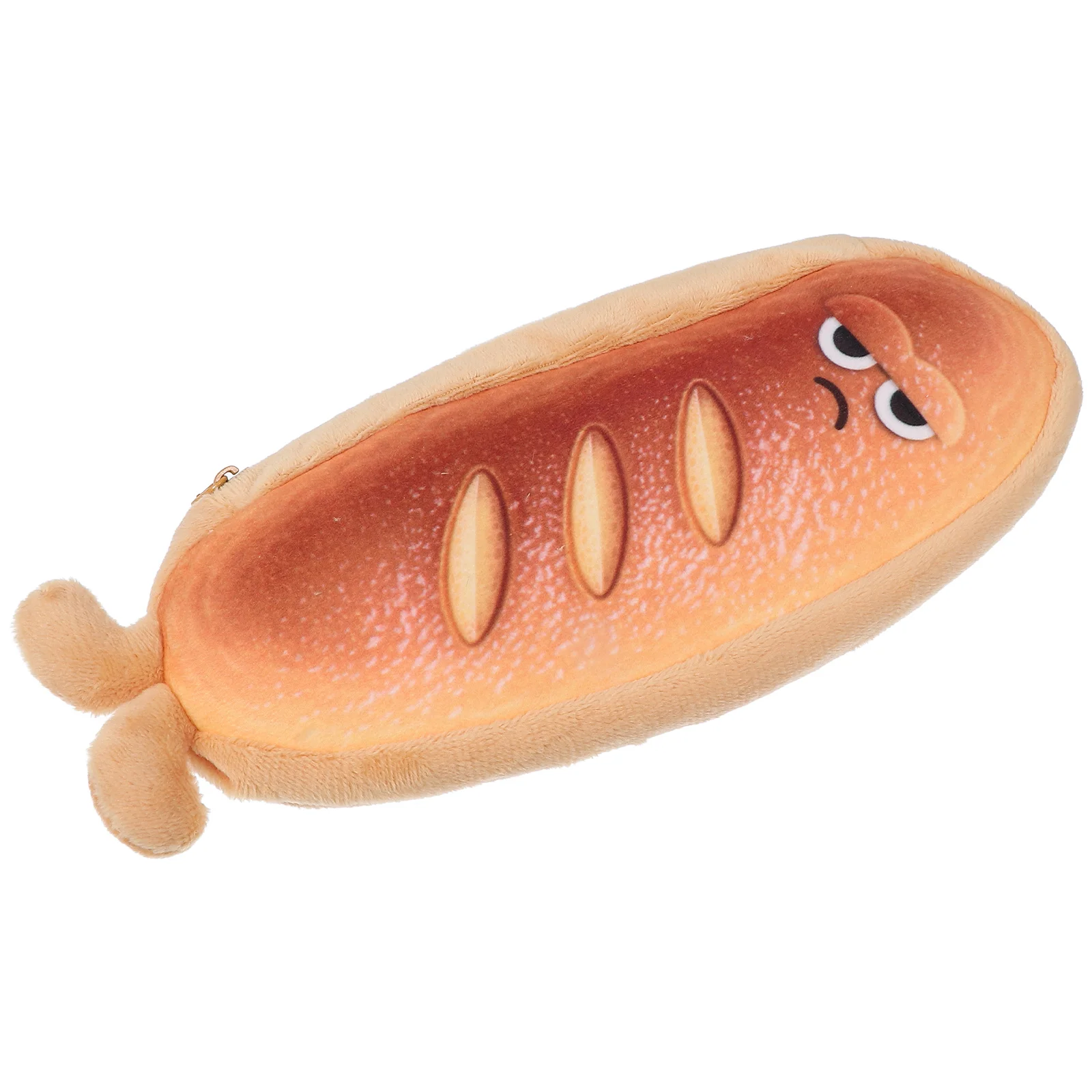 Niedliches Brotetui, großes Fassungsvermögen, Schulbedarf, Reißverschlusstasche, Cartoon-Toast-Design, Geschenke, Federmäppchen für Mädchen und Mädchen