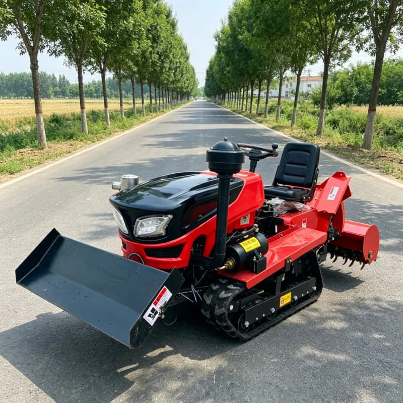

Customized Energy-saving Rotary Tractor, High Horsepower Mini Cultivator, Tracked Tractor for Ploughing and Rotary Tilling