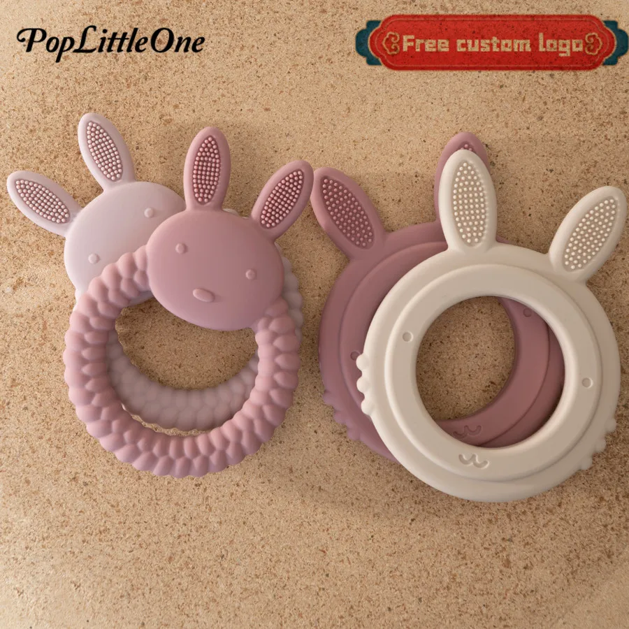 1 pz giocattolo in Silicone massaggiagengive BPA cartone animato gratuito coniglio infermieristica regali dentizione salute del bambino molare