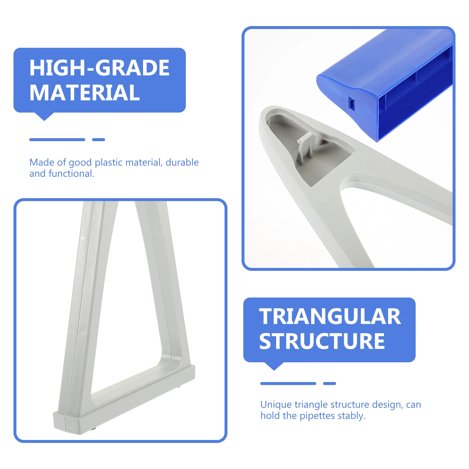 

Pipette Stand Lab Equipment Micropipette Holder Rack Triangle Design Practical Long Use Clear Find Experiment Teaching