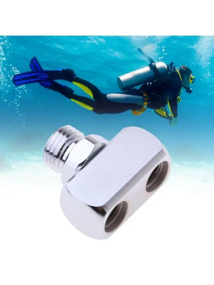 Scubas Diving Low Pressure Hose Splitter Thread Adapter Diving Accessories 