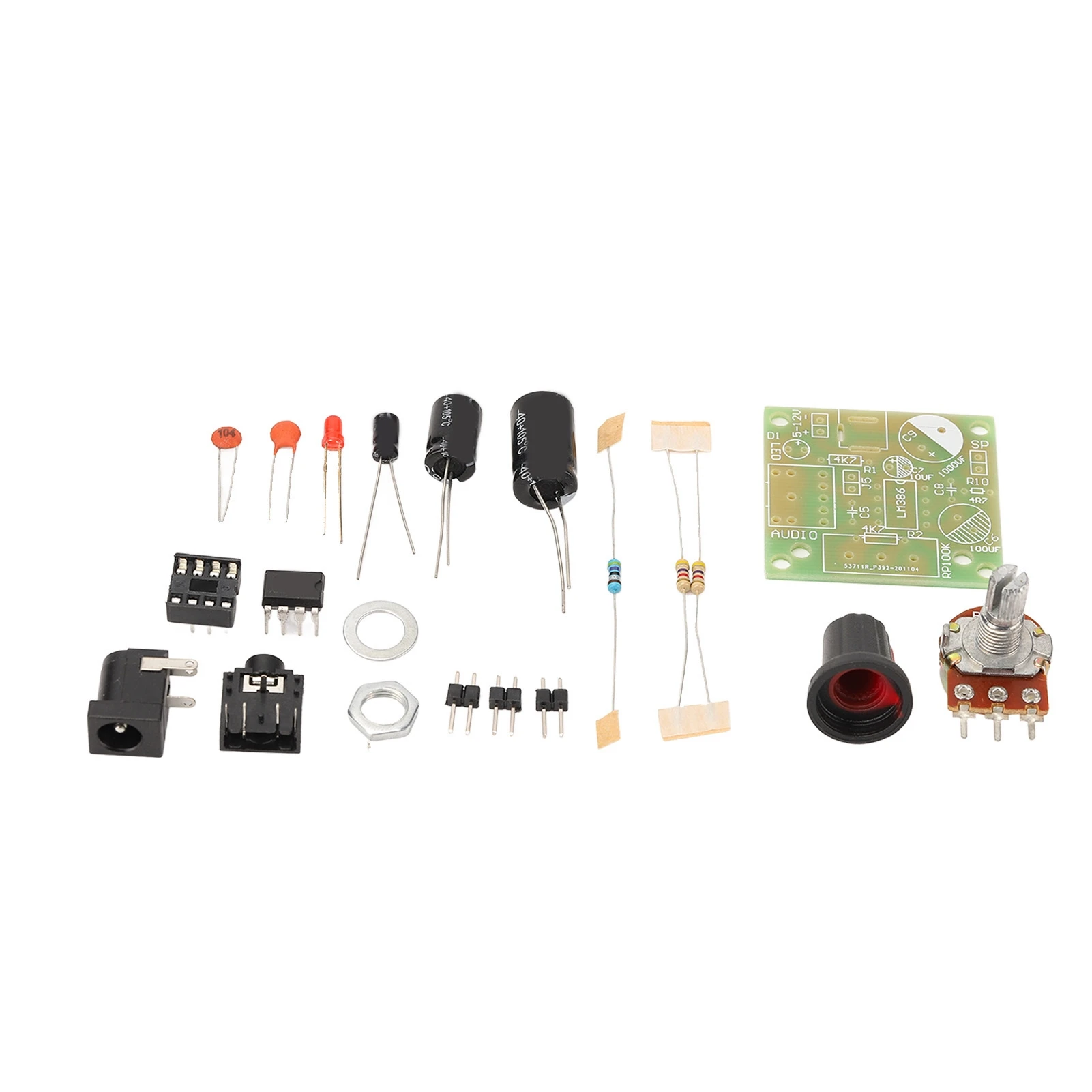 LM386 Audio Amplifier Kit Super Mini Smart Electronic DIY Module Board FR4‑A PCB 3‑12V