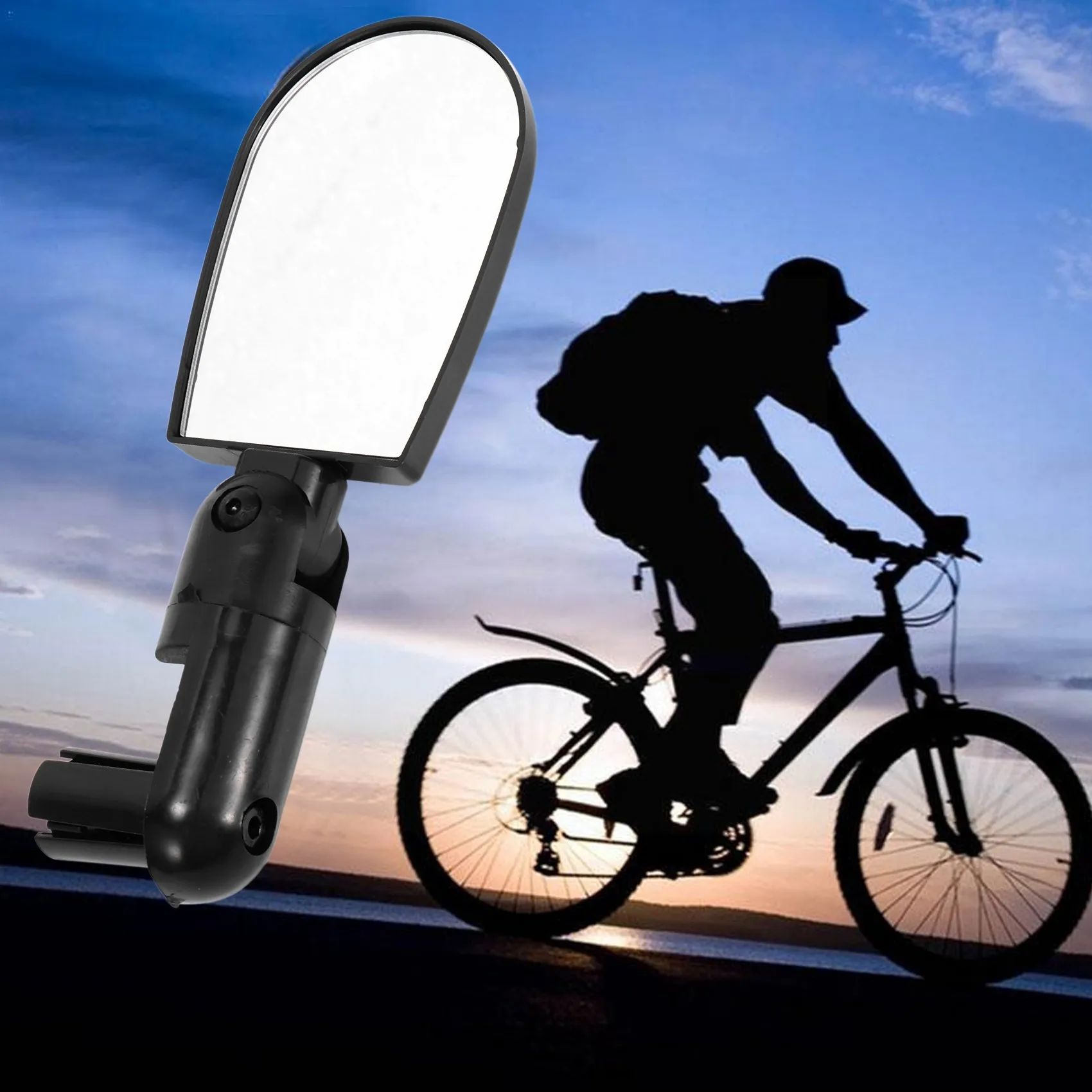 【STOCK】Bar End Bicycle Mirrors for Handlebars 2PCS 360 Rotatable Safe Rearview Mirror for Mountain Road Bike Bicycle Motorcycle