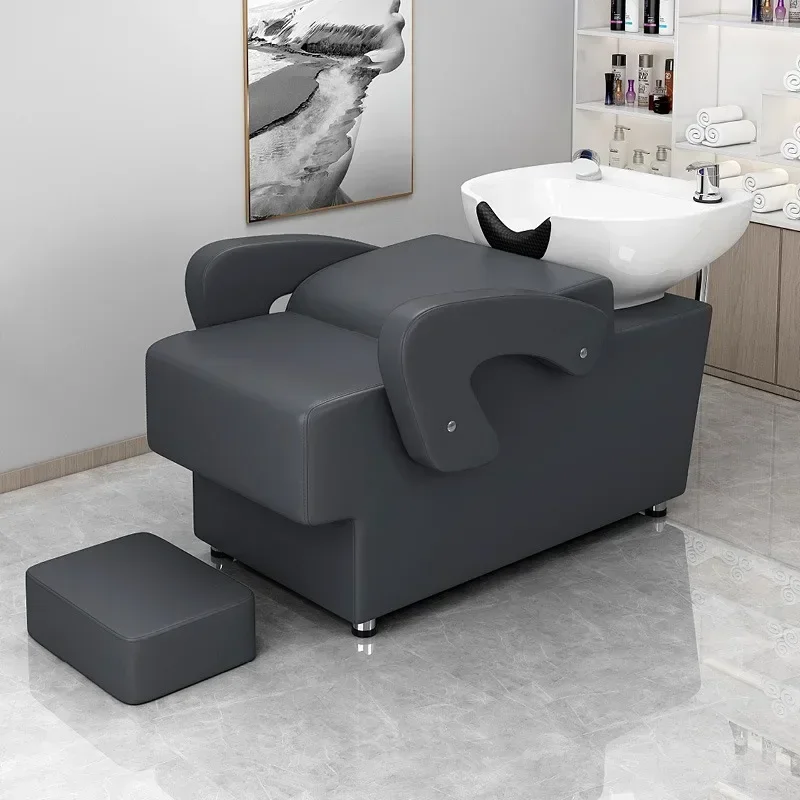 

Therapy Seats Shampoo Bed Spa Men Italian Light Luxury Salon Professional Therapy Washbasin Nordic Lavar Cabeza Unique Furniture