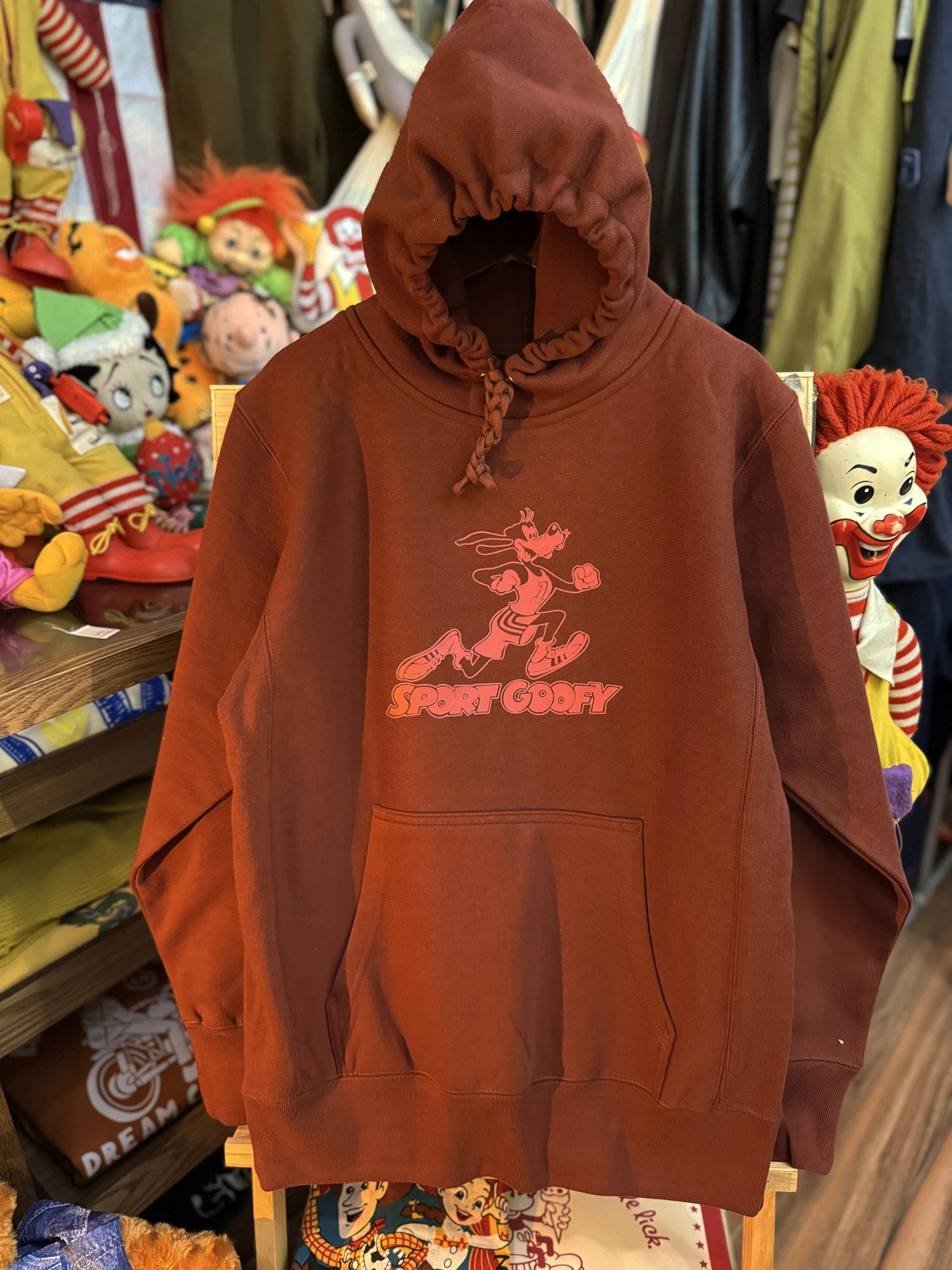 Felpa Vintage con Cappuccio Foderata in Cotone e Poliestere, Stile Retrò per Corsa e Tempo Libero