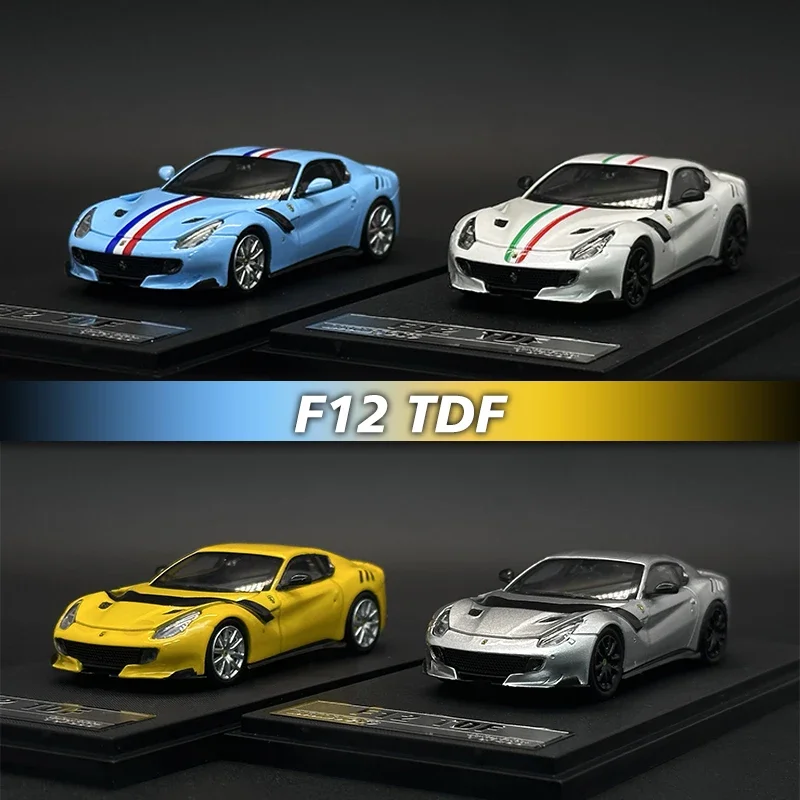 

SH Little 1:64 F12 TDF Opened Hood Diecast Diorama Car Model Collection Miniature Toys Stance Hunters