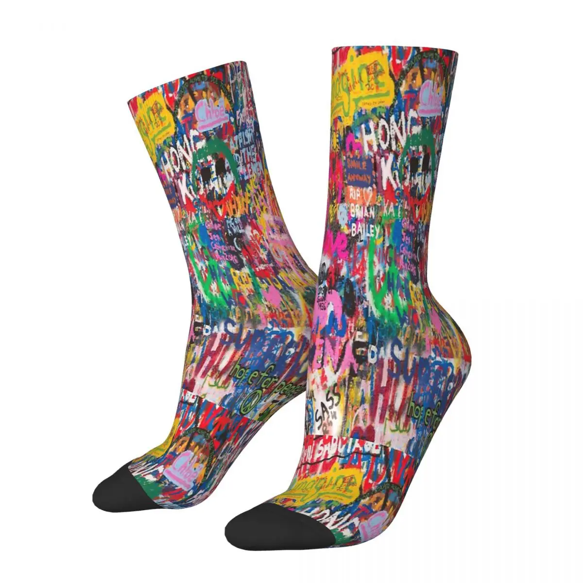 Banksy Graffiti Socks Male Mens Women Autumn Stockings Harajuku