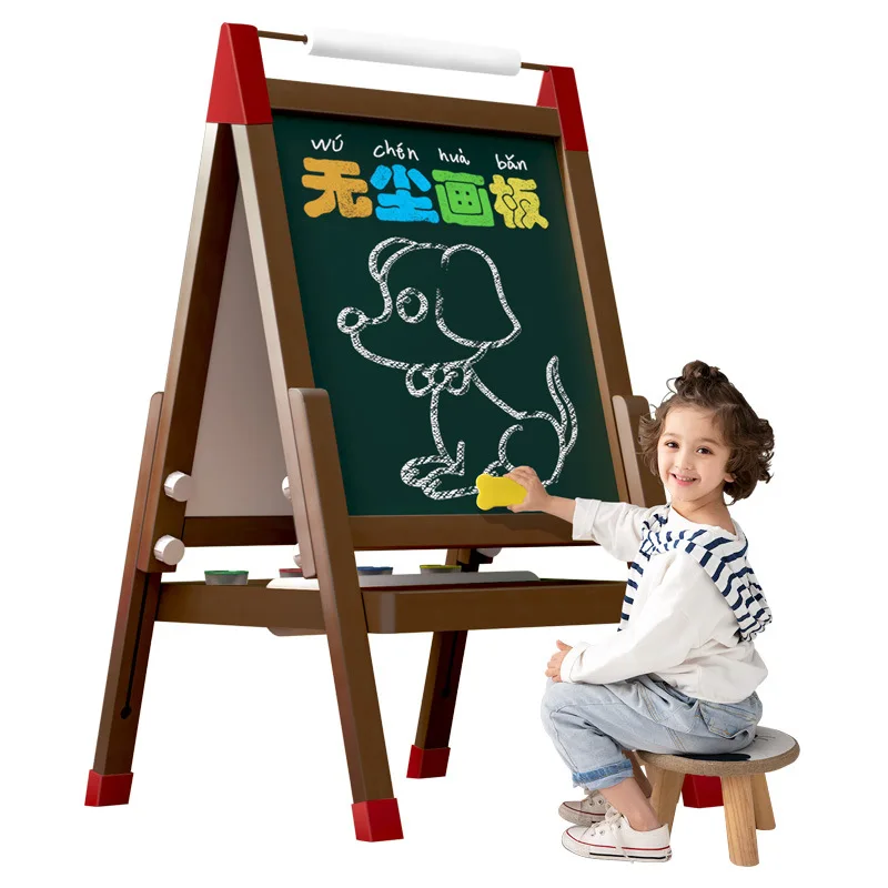lavagna-magnetica-bifacciale-per-bambini-regolabile-per-maschi-e-femmine-lavagna-con-supporto-in-legno-per-studenti