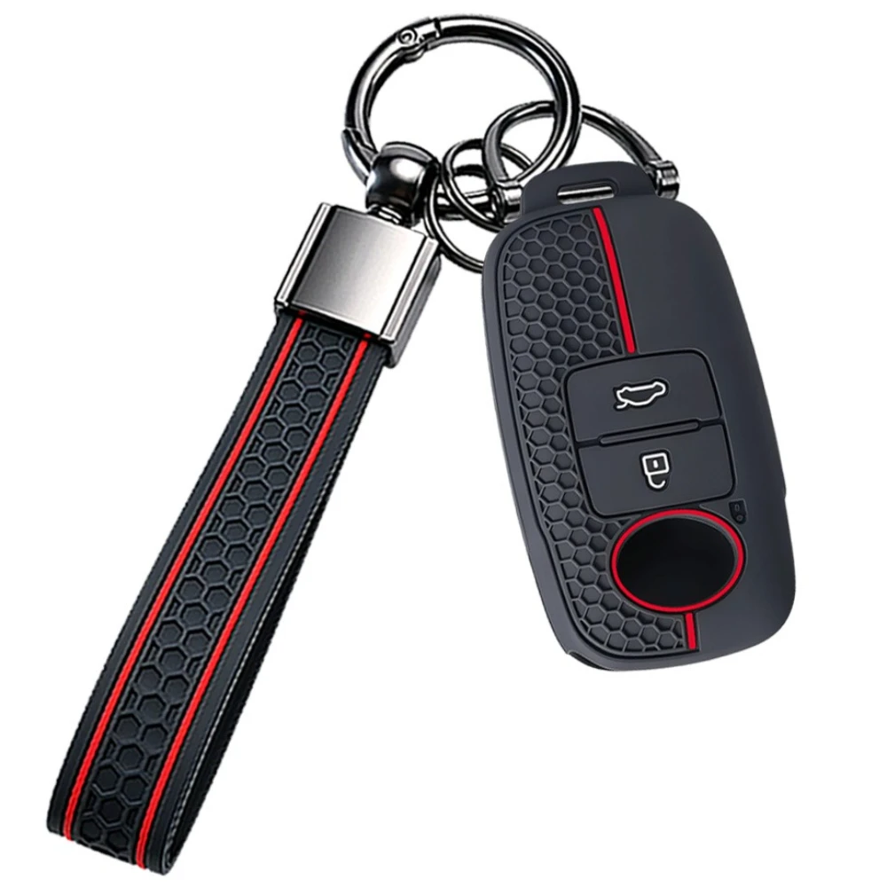Car Key Case Cover Shell for Toyota Yaris Ativ Raize Veloz Avanza Perodua Malaysia Car key Protector fob 3 buttons keychain