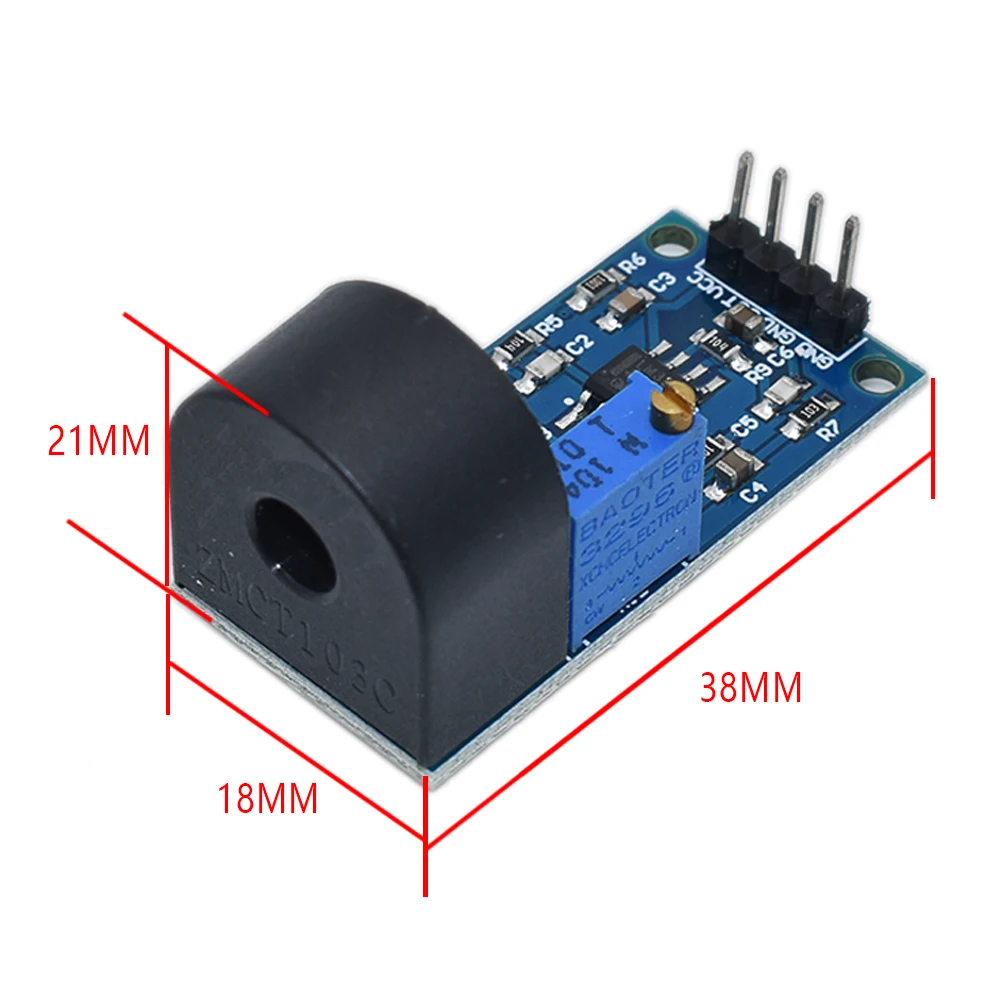 ZMCT103C 5A Range Single Phase AC Active Output Onboard Precision Micro Current Transformer Module Current Sensor