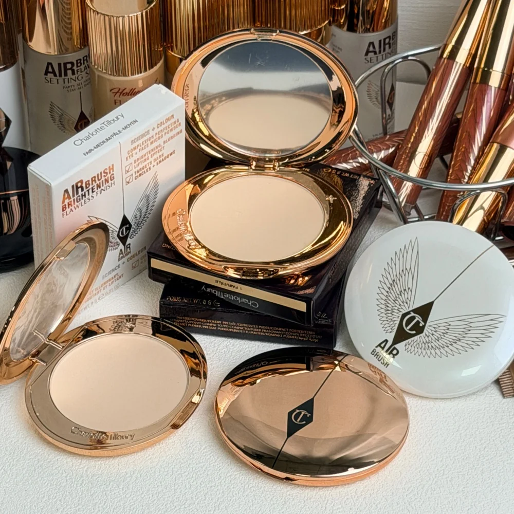 Charlotte Tilbury 100ml 34ml Fixierspray 2-teiliges Set Mattierendes Fixierpuder Öl-Kontrolle Gesichtsreparatur Honigpuder Make-up Geschenk