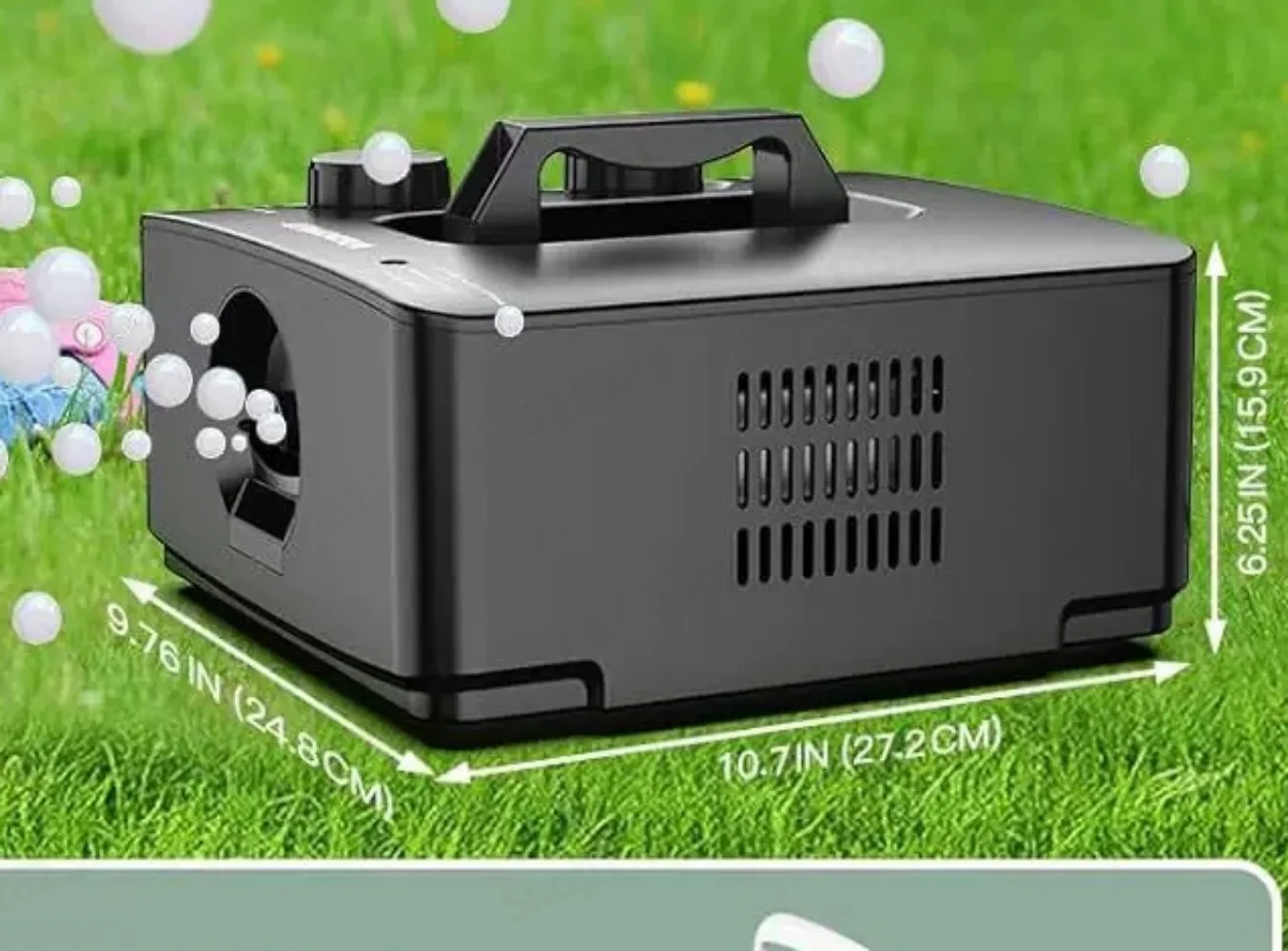 944066774692 New Remote Control 3 in 1 Smoke Bubble Machine Stage Party Wedding Gift