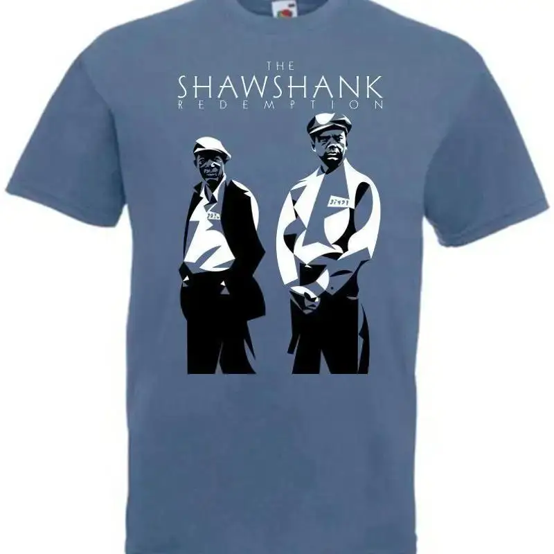 T-shirt The Shawshank Redemption v11, affiche de film bleu acier, toutes tailles S 5XL