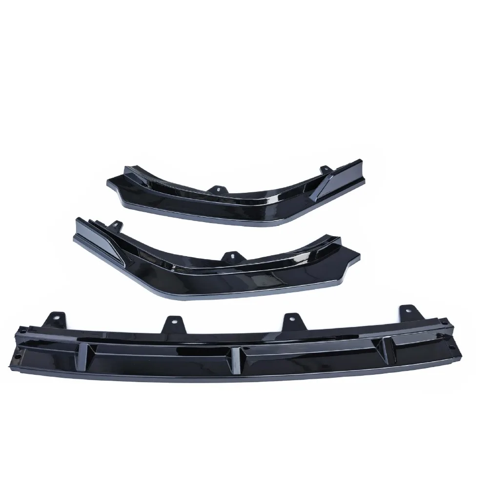 For 2024 3PCS Toyota Camry 9th Front Bumper Splitter Spoiler Refit Auto Accessory ABS Gloss Black Or Carbon