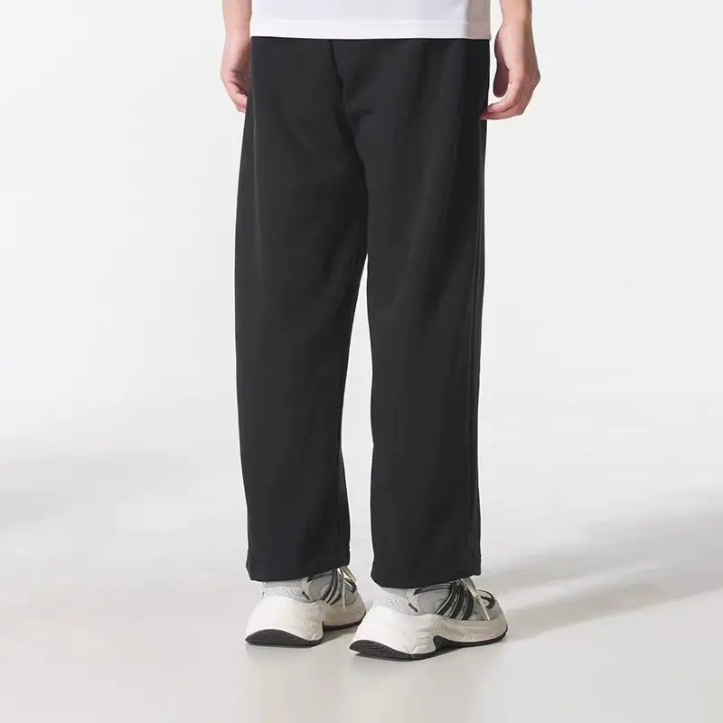 Adidas Sport m Wide Pant Fl Men's Fashion Comfortable Versatile Skin-Friendly Straight-Leg Casual Knit Pants Jf3567