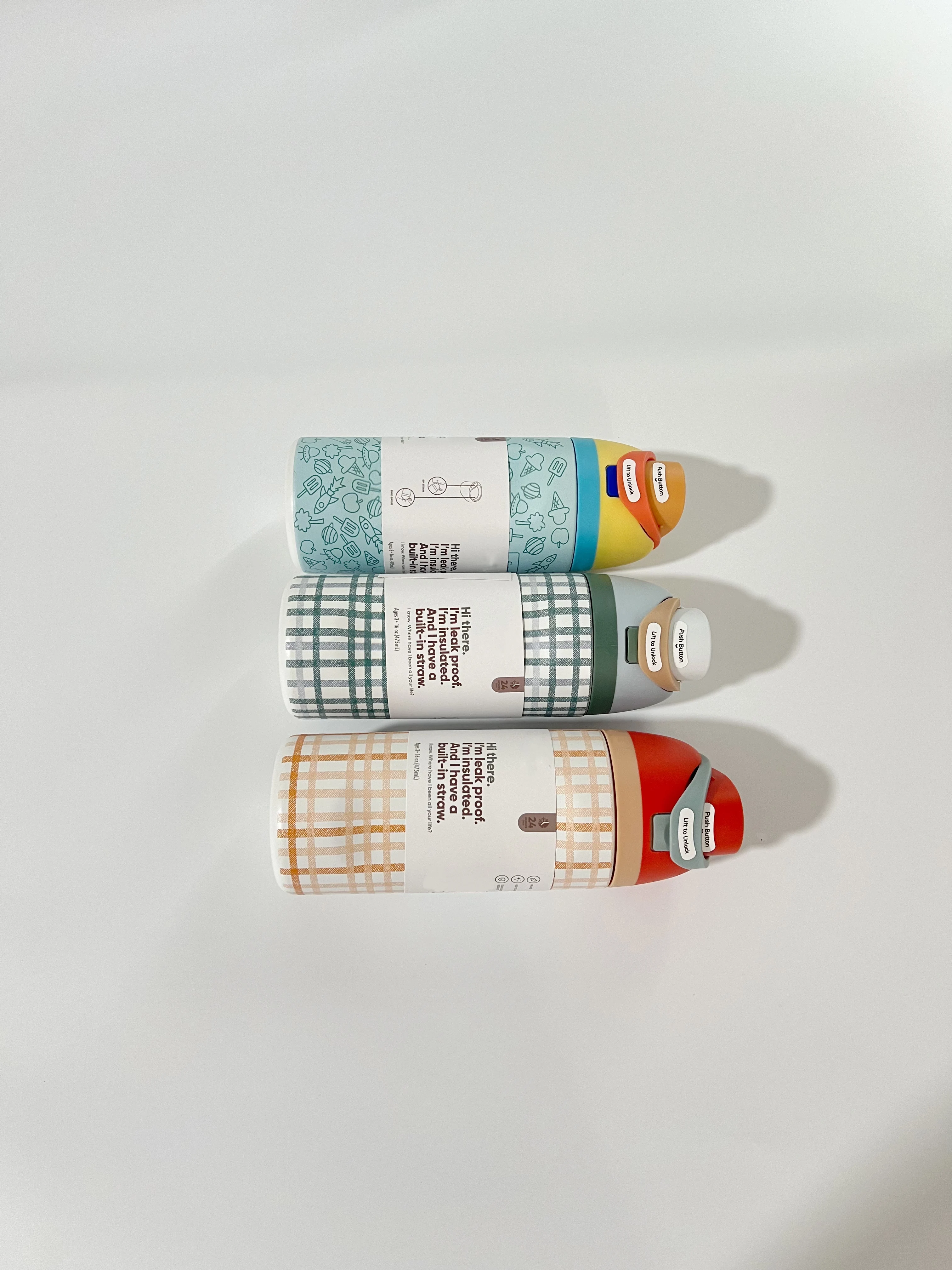 

O-Wa 16oz Stainless Steel Thermos Cup Cold Water Bottle Straw Cup Sports Water Bottle Kidsren's Water Bottle Coffee Cup