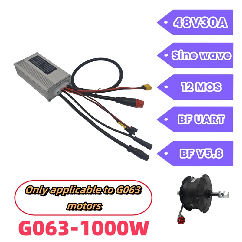 

N93R For Bafang Electric Bike Controller Kit 30A Sinewave G063 48V 1000W Motor High-Performance E-Bike Conversion Accessories