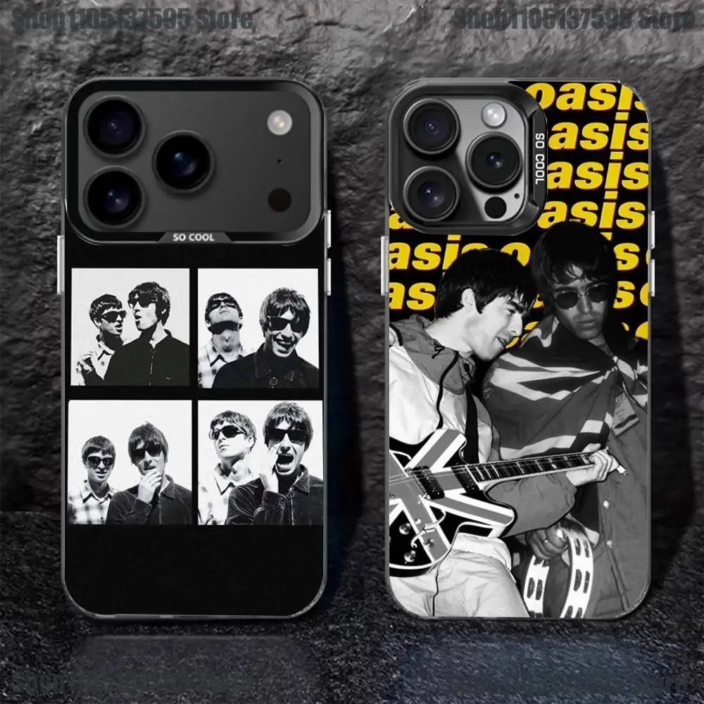 

Band O-Oasis Phone Case For iPhone 17,16,15,14,13,12,11,Pro,XS,Max,Plus,Mini,SE4,E Black Matte Shockproof Cover