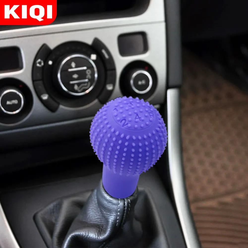 Manual Silicone Gear Shift Head Knob Cover MT Shift Knob Covers Sleeves Case Skin Protector Car Styling Accessories