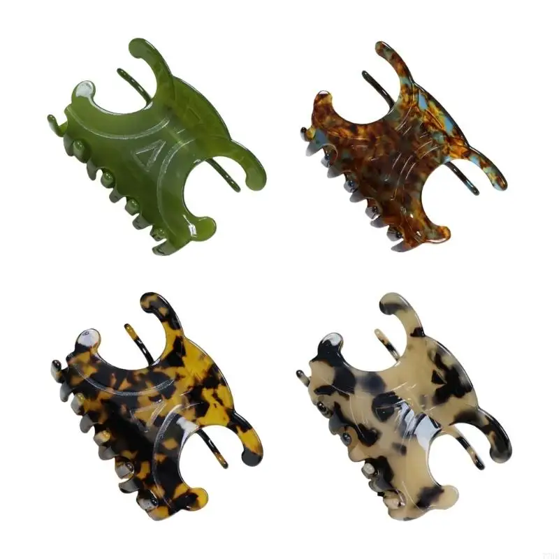 

77HE Elegant Hair Clip for Women Daily Outfit Secure Modern Hair Styling Tool 4PCS